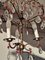 Antique Italian Brass and Glass Chandelier, Image 2