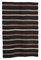 Türkischer Schwarzer Vintage Kilim Teppich, 1960er 1