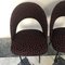 Set of Mid-Century Iron and Silk Dining Chairs, Italy 7
