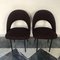 Set of Mid-Century Iron and Silk Dining Chairs, Italy 8