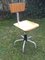 Tabouret Industriel avec Dossier, 1970s 1