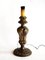 Baroque Style Wood Table Lamp with Silver Leaf, 1950s 1