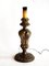 Baroque Style Wood Table Lamp with Silver Leaf, 1950s, Image 1