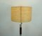Chrome and Walnut Floor Lamp with Fiberglass Shade from Temde, 1960s 5