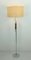 Chrome and Walnut Floor Lamp with Fiberglass Shade from Temde, 1960s, Image 10