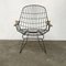 Black Wire Easy Chairs with Wooden Armrests, 1960s, Set of 2, Image 13