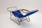 Chromed Tube Steel Chaise Lounge with Blue Canvas Seat, 1929 5