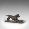 Scultura vintage raffigurante un cane in bronzo di PJ Mene, Regno Unito, Immagine 1