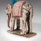Antique Decorative Elephant and Rider 12