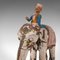 Dekorativer antiker Elefant und Reiter 10