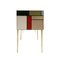 Italian Murano Glass and Brass Sideboard 6