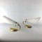 Brass and Opaline Sconces, 1950s, Set of 2 1