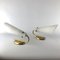 Brass and Opaline Sconces, 1950s, Set of 2, Image 1
