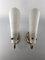 Brass and Opaline Sconces, 1950s, Set of 2, Image 11
