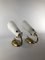 Brass and Opaline Sconces, 1950s, Set of 2 3
