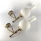Italian Brass, Lacquer and Opaline Sconces from Stilnovo, 1950s, Set of 2, Image 11