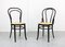 No. 18 Dark Brown Chairs by Michael Thonet, Set of 2 1