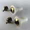 Italian Brass and Opaline Sconces, 1950s, Set of 2 5