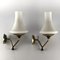 Italian Brass and Opaline Sconces, 1950s, Set of 2 10