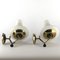 Italian Brass and Opaline Sconces, 1950s, Set of 2 11