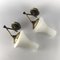 Italian Brass and Opaline Sconces, 1950s, Set of 2 4
