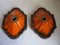 German Orange Fat Lava Ceramic Wall Lights, 1970s, Set of 2 16