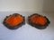 Deutsche Orange Fat Lava Keramik Wandlampen, 1970er, 2er Set 15