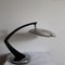 Lampada da tavolo Boomerang cromata nera di Fase, anni '60, Immagine 1