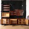 Burl Veneer and Teak Bookcase, Italy, 1960s, Image 3