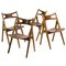 Sawbuck CH29 Chairs by Hans J. Wegner, Set of 4 1