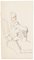 Desconocido - the Japanese - Lápiz original y dibujo Sanguine - década de 1880, Imagen 1