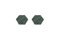 Posavasos hexagonales de mármol verde con corcho de Fiammettav Home Collection. Juego de 2, Imagen 2