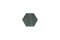 Hexagonal Green Marble & Cork Plate from Fiammettav Home Collection, Image 1