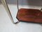 Walnut Veneer Side Table with Nickel-Plated Tubular Steel Frame, 1930s 10