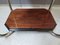 Walnut Veneer Side Table with Nickel-Plated Tubular Steel Frame, 1930s, Image 9