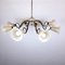 Light Olive Opaline Glass Chandelier, Italy, 1950s 1