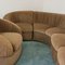 Velvet Modular Sofa and Armchair, 1970s, Set of 5, Image 7