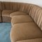 Velvet Modular Sofa and Armchair, 1970s, Set of 5, Image 4