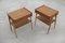 Tables de Chevet en Teck de AB Carlstrom & Co Mobelfabrik, 1960s, Set de 2 2
