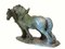Italian Pottery Ceramic Horses Sculpture by Guido Cacciapuoti, 1920s 3