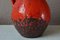 Brutalistische rote Lava Vase von Carstens Tönnieshof, 1960er 6