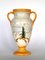 Italienische Majolica Keramikvase von Novecento, 1930er 1