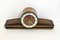 Horloge Mid-Century en Bois Verni de FFR 1