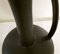 Jarrón italiano de cerámica negra mate, años 70, Imagen 3