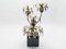 Lacquered Brass Floor Lamp from Maison Jansen, 1970s, Image 1