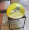 Lámpara de mesa vintage amarilla de Mazzega, Imagen 1