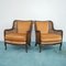 Straw Bergere Lounge Chairs, 1930s, Set of 2 1