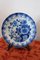 Ceramic Platters with Blue Floral Decorations by Delft, 1980s, Set of 2 4