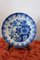 Piatti in ceramica con decorazioni floreali blu di Delft, anni '80, set di 2, Immagine 4