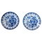 Piatti in ceramica con decorazioni floreali blu di Delft, anni '80, set di 2, Immagine 1